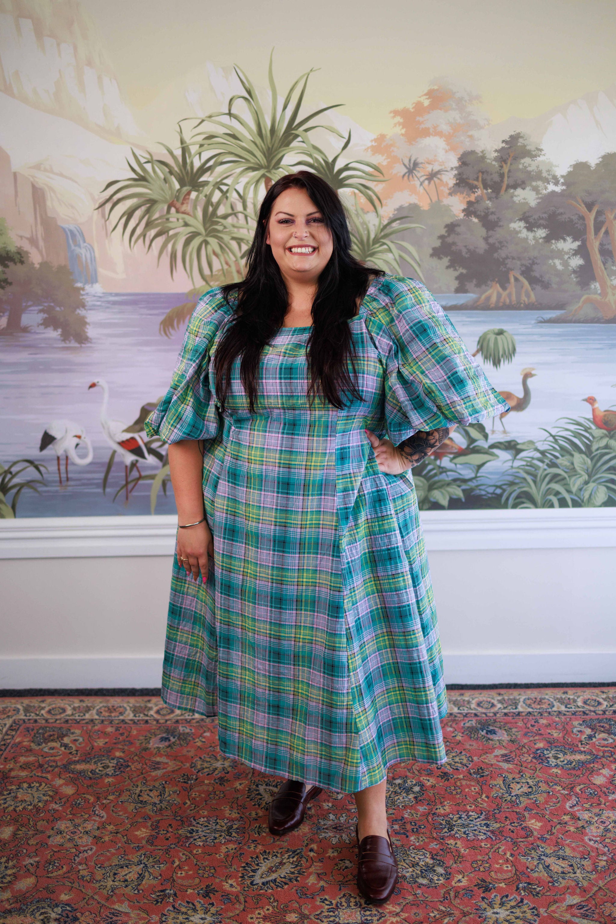 Katie Dress - Check – Friday Flamingo