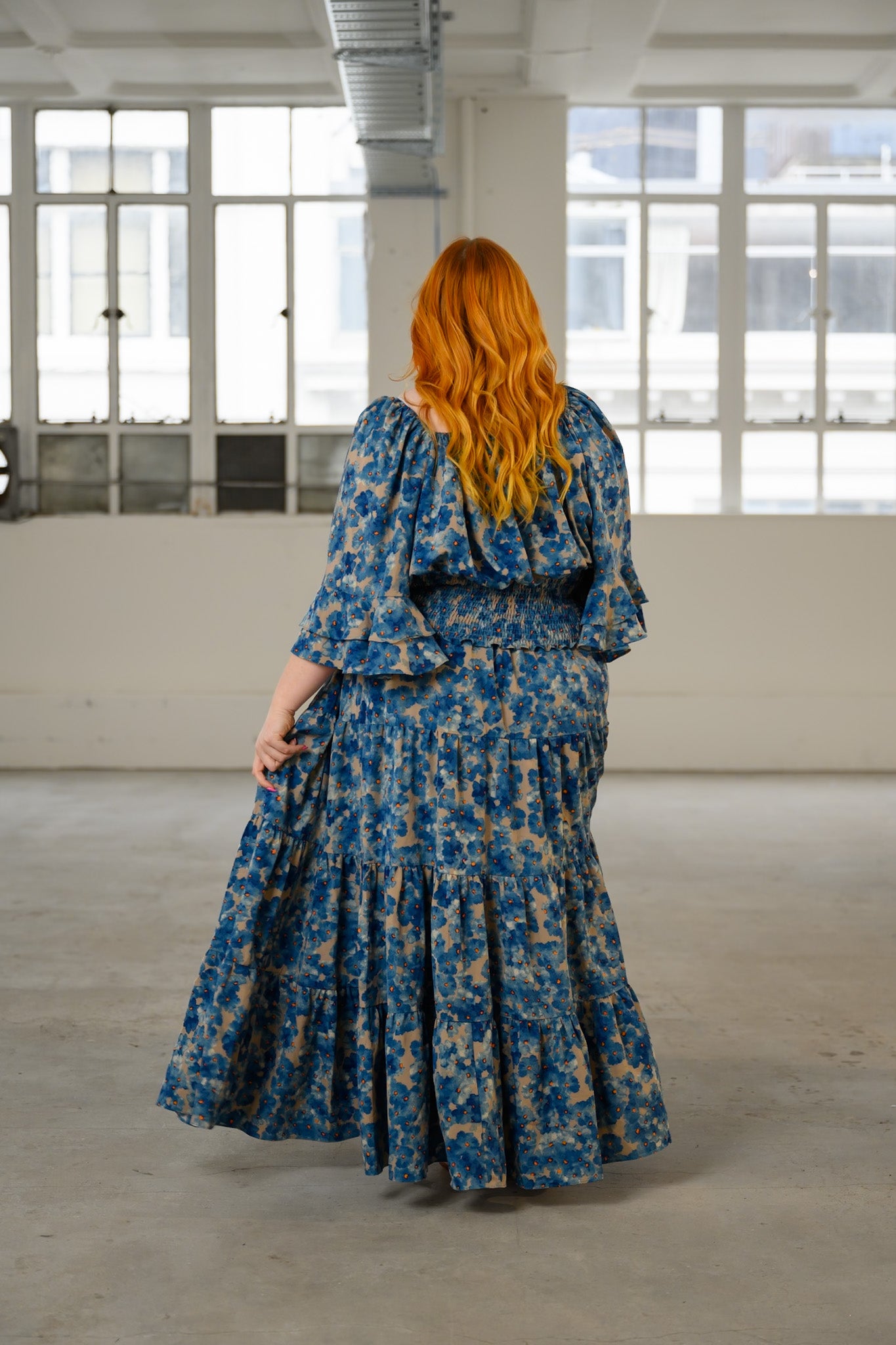 Delilah Skirt Blue Floral