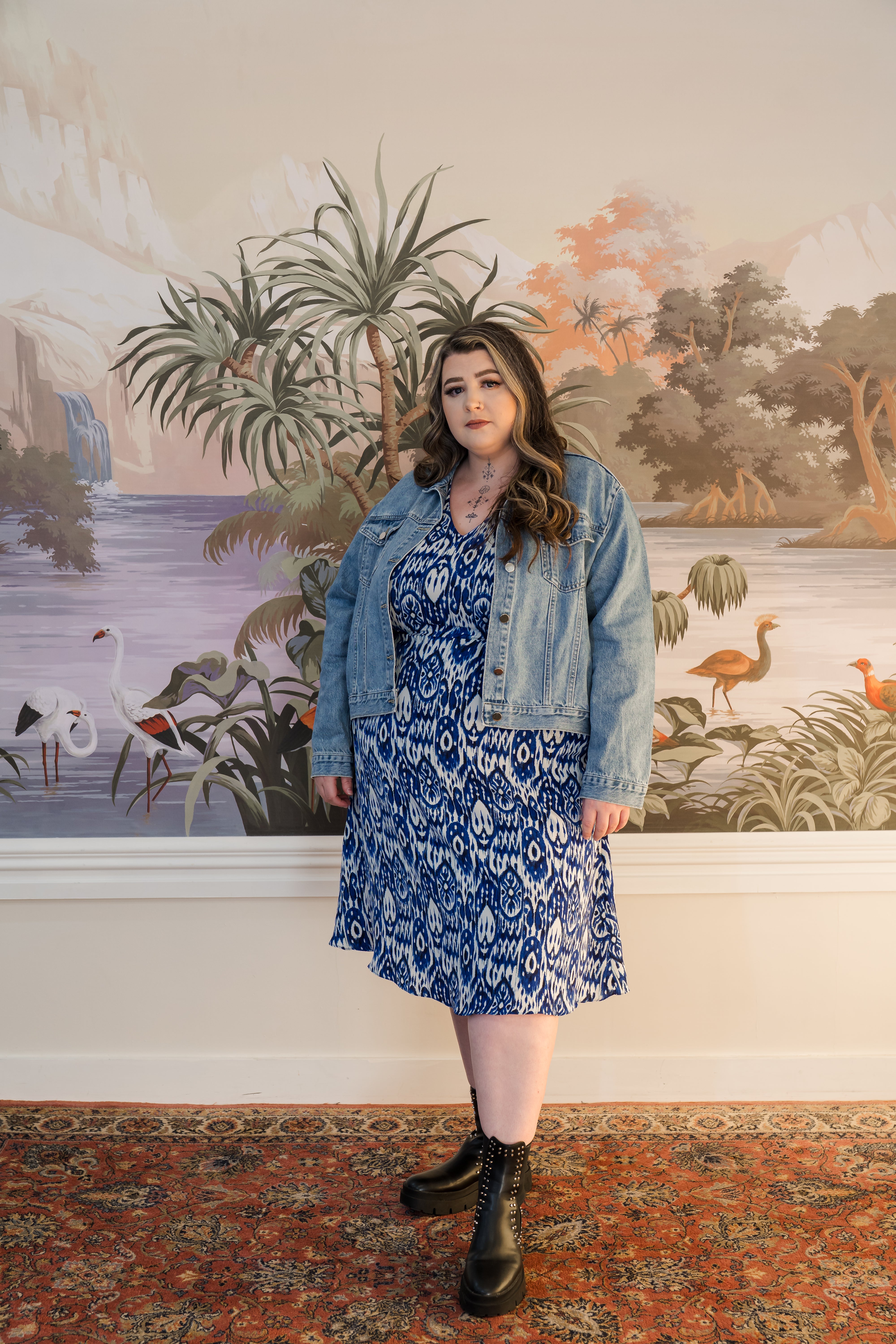 Rachel dress - Blue boho