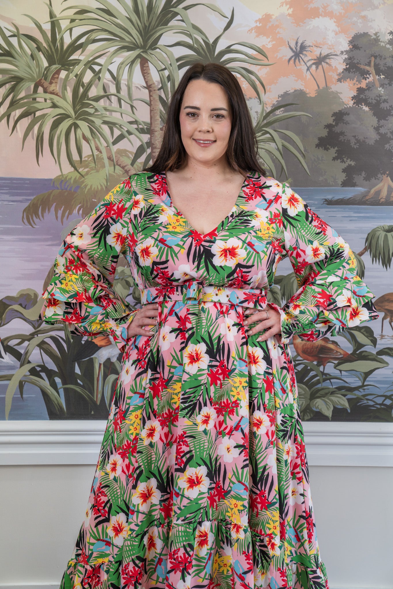 chinese dress ladies Isla Maree Mimosa Maxi - Black