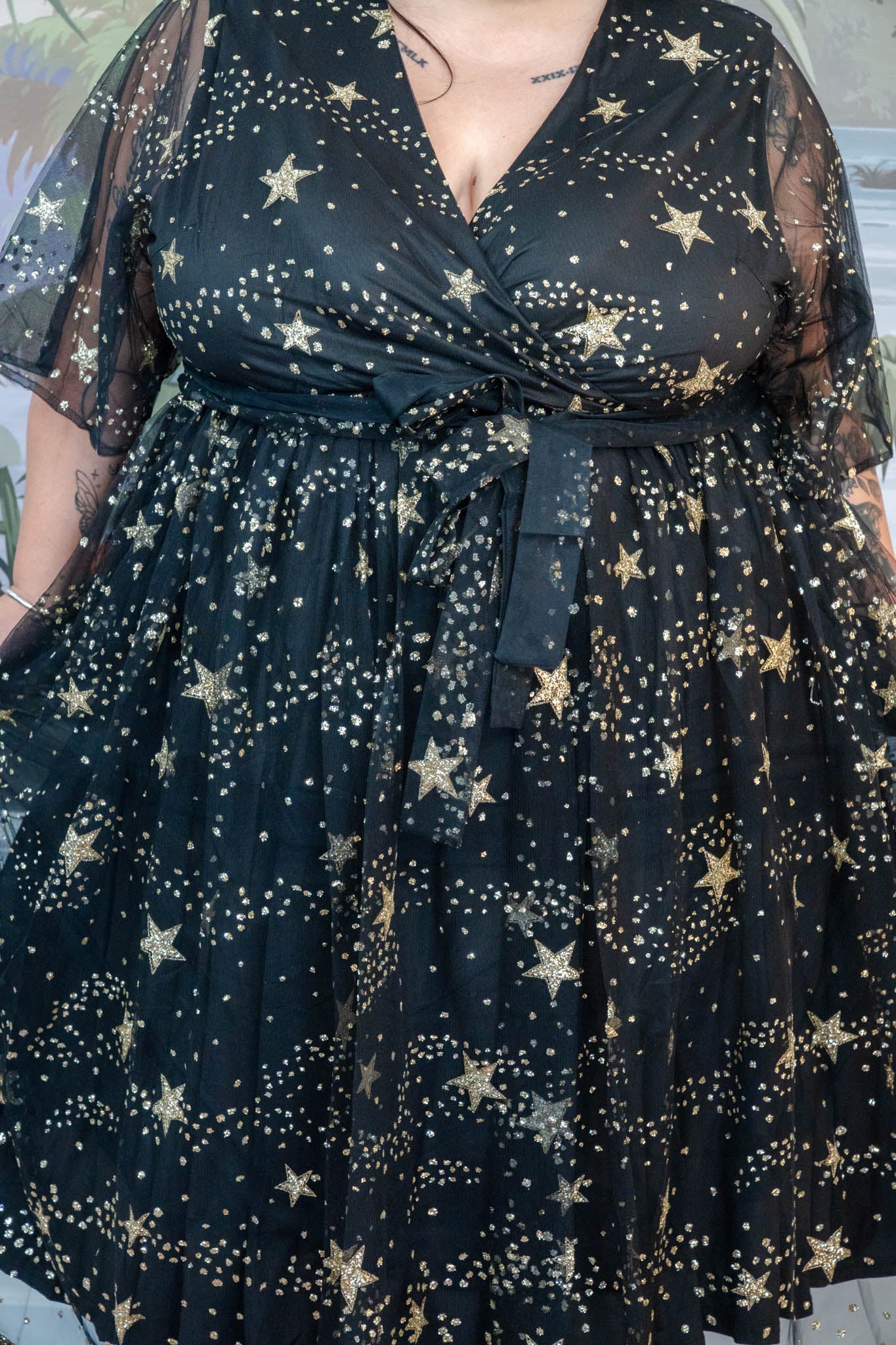 Aurora Glitter Star dress Friday Flamingo Aurora Glitter Star dress Friday Flamingo