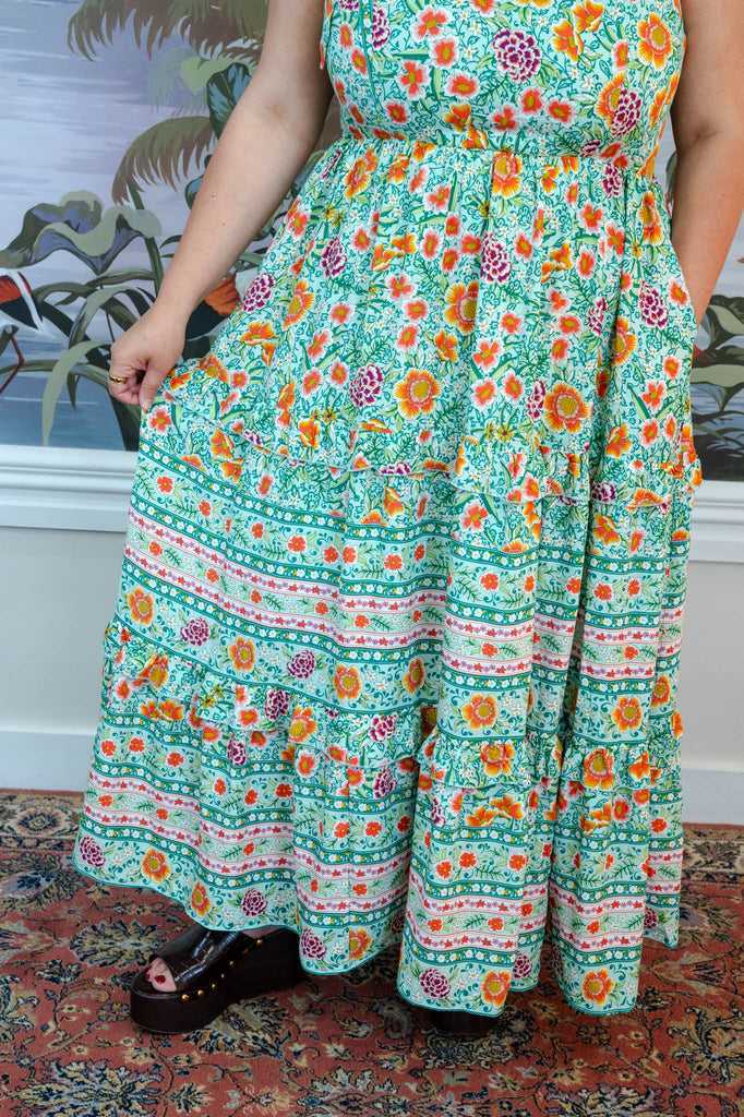 Dawn Dress  Green Boho  Friday Flamingo