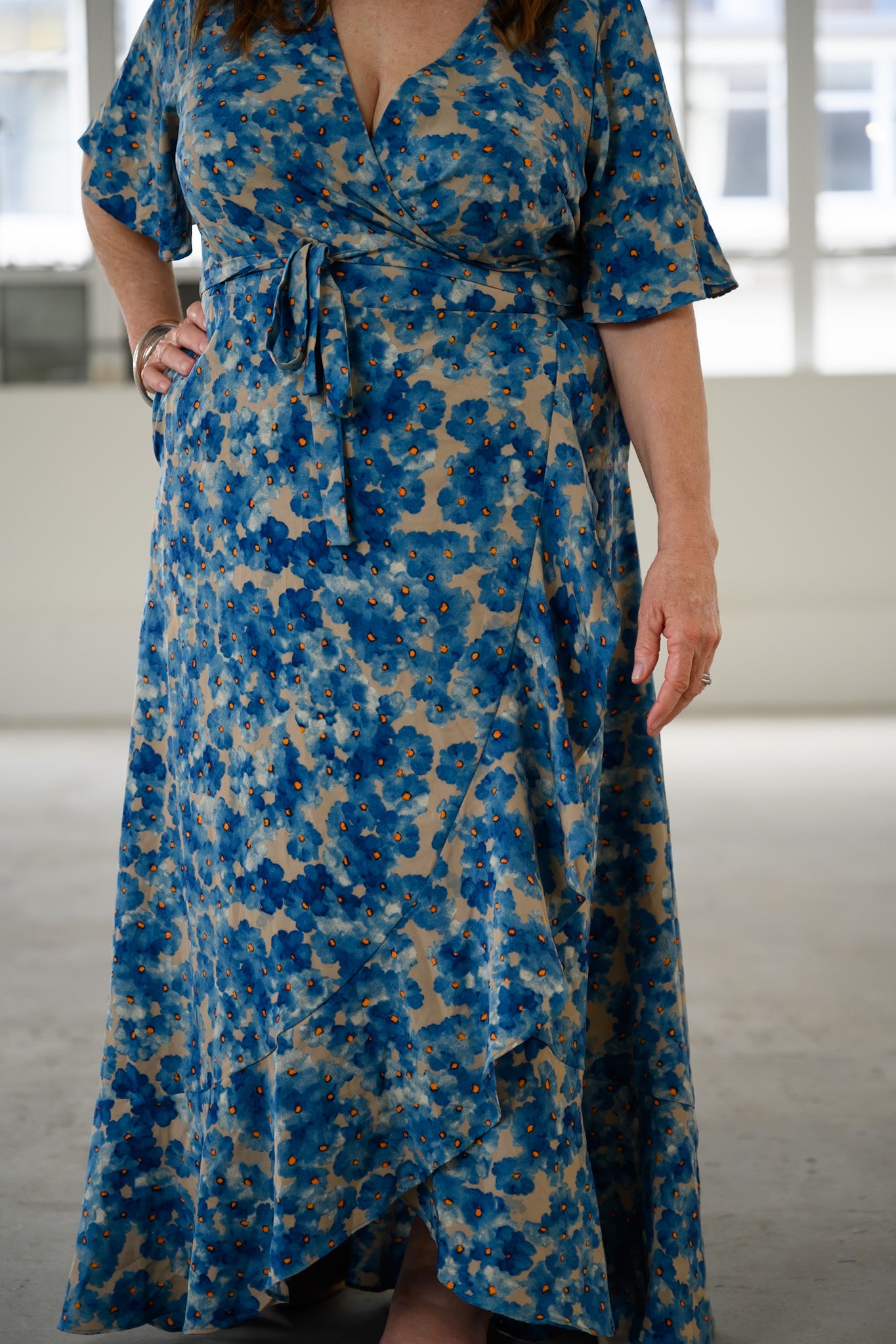 blue flamingo dress Deep Blue Flamingo Dress