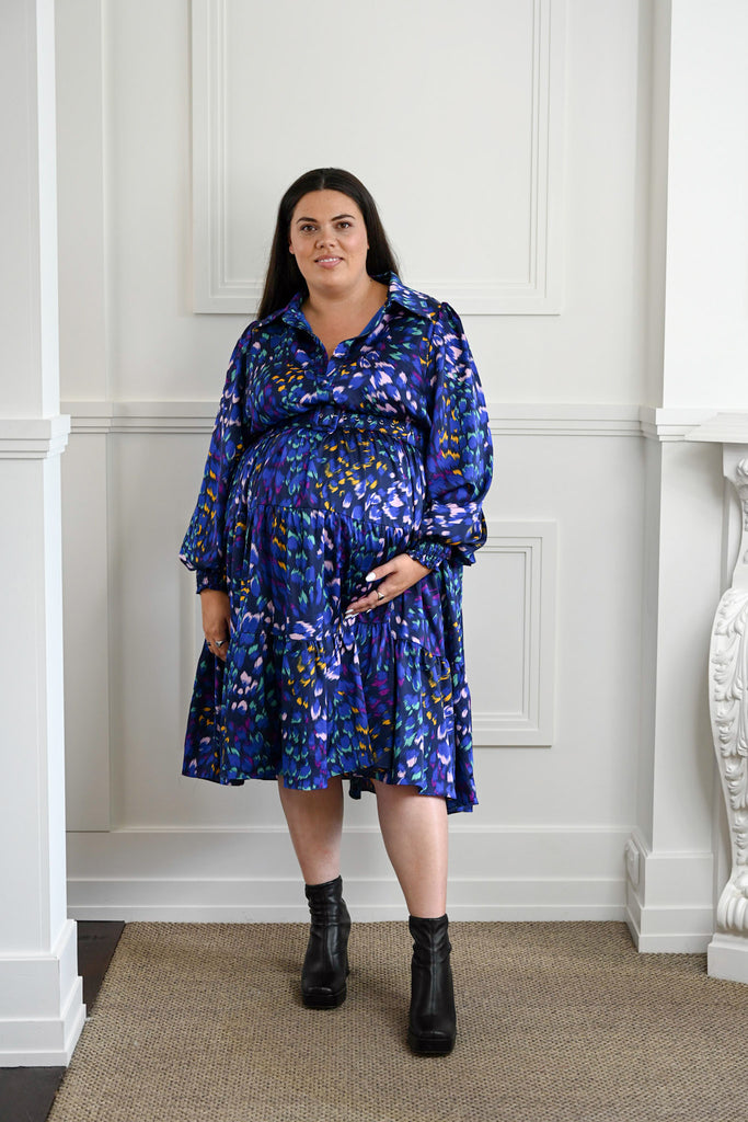 beautiful plus size shirt dress suitable for pregnancy too