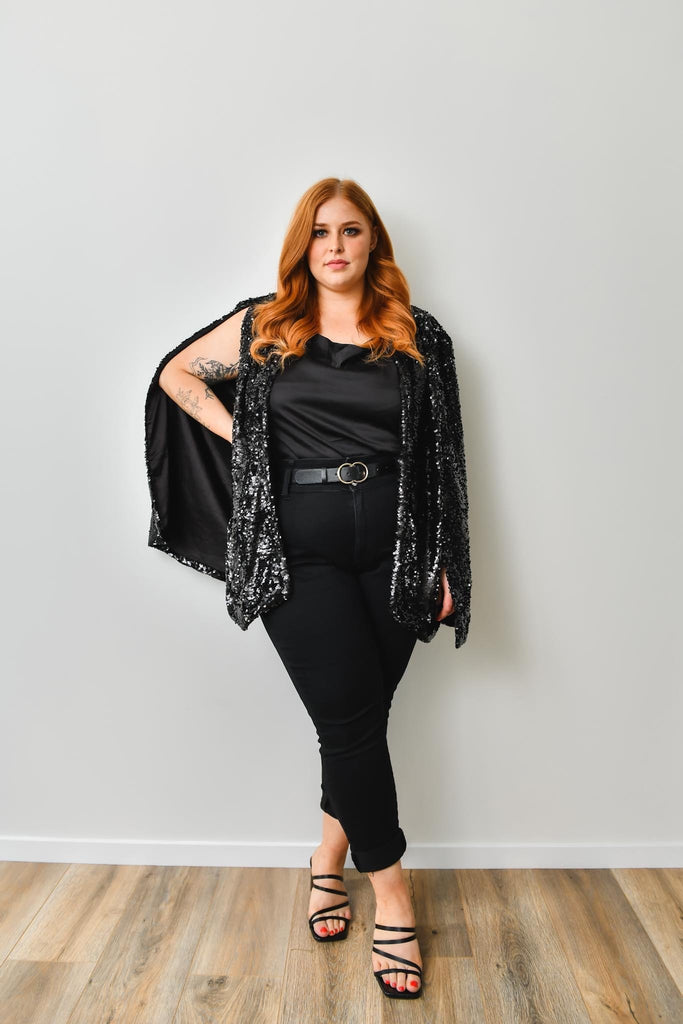 Kali Sequin Cape - Friday Flamingo