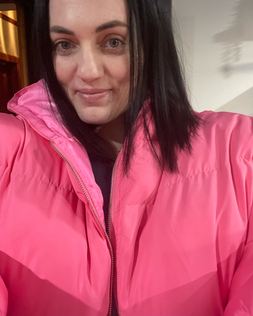 Missy Puffer jacket - Pink - Friday Flamingo 